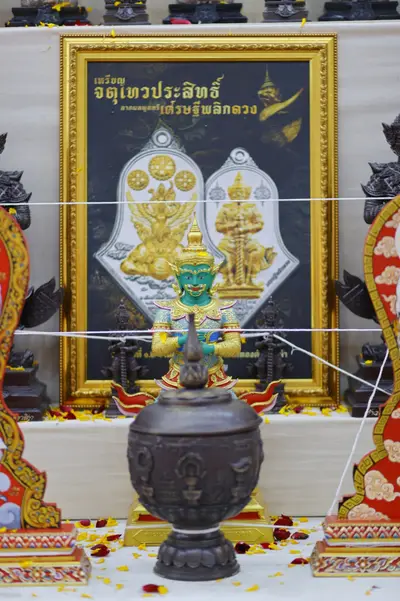 ประมวลภาพพิธีสวดนพเคราะห์และพุทธาภิเษกวัตถุมงคล วัดจุฬามณี ปี ๒๕๖๕