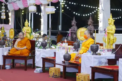 ประมวลภาพพิธีสวดนพเคราะห์และพุทธาภิเษกวัตถุมงคล วัดจุฬามณี ปี ๒๕๖๕