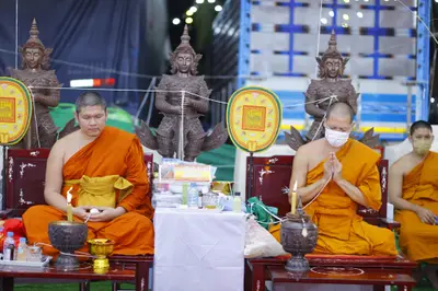 ประมวลภาพพิธีสวดนพเคราะห์และพุทธาภิเษกวัตถุมงคล วัดจุฬามณี ปี ๒๕๖๕