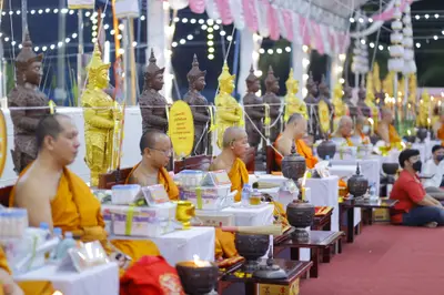 ประมวลภาพพิธีสวดนพเคราะห์และพุทธาภิเษกวัตถุมงคล วัดจุฬามณี ปี ๒๕๖๕