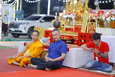 ประมวลภาพพิธีสวดนพเคราะห์และพุทธาภิเษกวัตถุมงคล วัดจุฬามณี ปี ๒๕๖๕