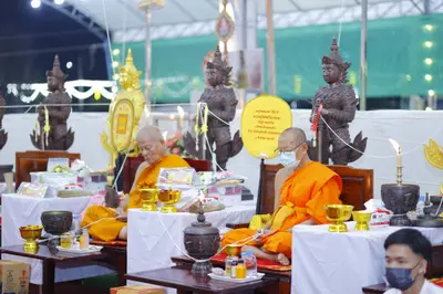 ประมวลภาพพิธีสวดนพเคราะห์และพุทธาภิเษกวัตถุมงคล วัดจุฬามณี ปี ๒๕๖๕