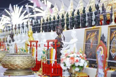 ประมวลภาพพิธีสวดนพเคราะห์และพุทธาภิเษกวัตถุมงคล วัดจุฬามณี ปี ๒๕๖๕