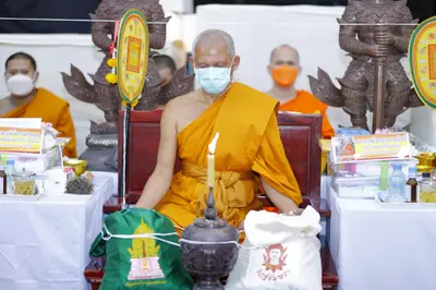 ประมวลภาพพิธีสวดนพเคราะห์และพุทธาภิเษกวัตถุมงคล วัดจุฬามณี ปี ๒๕๖๕