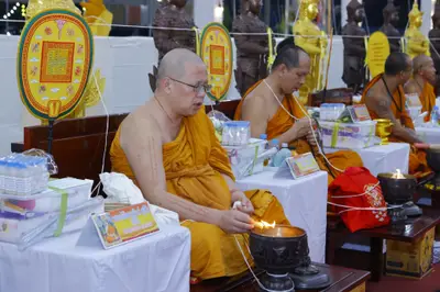 ประมวลภาพพิธีสวดนพเคราะห์และพุทธาภิเษกวัตถุมงคล วัดจุฬามณี ปี ๒๕๖๕