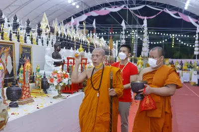 ประมวลภาพพิธีสวดนพเคราะห์และพุทธาภิเษกวัตถุมงคล วัดจุฬามณี ปี ๒๕๖๕