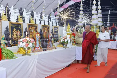 ประมวลภาพพิธีสวดนพเคราะห์และพุทธาภิเษกวัตถุมงคล วัดจุฬามณี ปี ๒๕๖๕
