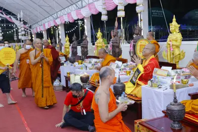 ประมวลภาพพิธีสวดนพเคราะห์และพุทธาภิเษกวัตถุมงคล วัดจุฬามณี ปี ๒๕๖๕