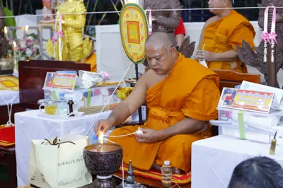 ประมวลภาพพิธีสวดนพเคราะห์และพุทธาภิเษกวัตถุมงคล วัดจุฬามณี ปี ๒๕๖๕