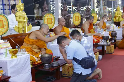 ประมวลภาพพิธีสวดนพเคราะห์และพุทธาภิเษกวัตถุมงคล วัดจุฬามณี ปี ๒๕๖๕