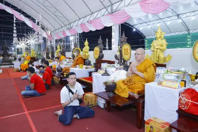 ประมวลภาพพิธีสวดนพเคราะห์และพุทธาภิเษกวัตถุมงคล วัดจุฬามณี ปี ๒๕๖๕