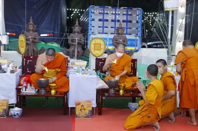 ประมวลภาพพิธีสวดนพเคราะห์และพุทธาภิเษกวัตถุมงคล วัดจุฬามณี ปี ๒๕๖๕