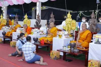 ประมวลภาพพิธีสวดนพเคราะห์และพุทธาภิเษกวัตถุมงคล วัดจุฬามณี ปี ๒๕๖๕
