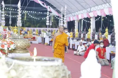 ประมวลภาพพิธีสวดนพเคราะห์และพุทธาภิเษกวัตถุมงคล วัดจุฬามณี ปี ๒๕๖๕