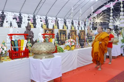 ประมวลภาพพิธีสวดนพเคราะห์และพุทธาภิเษกวัตถุมงคล วัดจุฬามณี ปี ๒๕๖๕