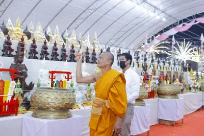 ประมวลภาพพิธีสวดนพเคราะห์และพุทธาภิเษกวัตถุมงคล วัดจุฬามณี ปี ๒๕๖๕