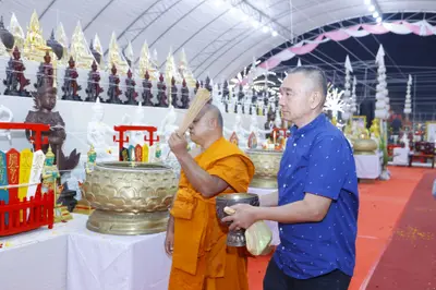 ประมวลภาพพิธีสวดนพเคราะห์และพุทธาภิเษกวัตถุมงคล วัดจุฬามณี ปี ๒๕๖๕