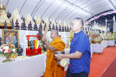 ประมวลภาพพิธีสวดนพเคราะห์และพุทธาภิเษกวัตถุมงคล วัดจุฬามณี ปี ๒๕๖๕