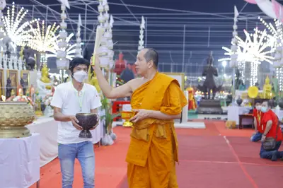 ประมวลภาพพิธีสวดนพเคราะห์และพุทธาภิเษกวัตถุมงคล วัดจุฬามณี ปี ๒๕๖๕