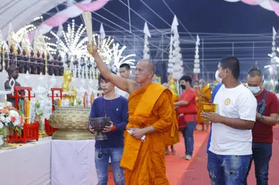 ประมวลภาพพิธีสวดนพเคราะห์และพุทธาภิเษกวัตถุมงคล วัดจุฬามณี ปี ๒๕๖๕