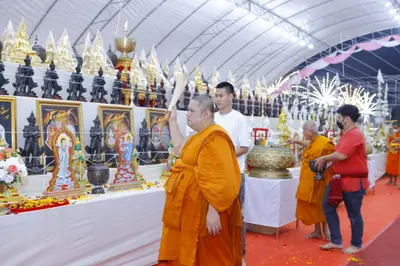 ประมวลภาพพิธีสวดนพเคราะห์และพุทธาภิเษกวัตถุมงคล วัดจุฬามณี ปี ๒๕๖๕