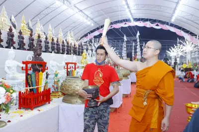 ประมวลภาพพิธีสวดนพเคราะห์และพุทธาภิเษกวัตถุมงคล วัดจุฬามณี ปี ๒๕๖๕