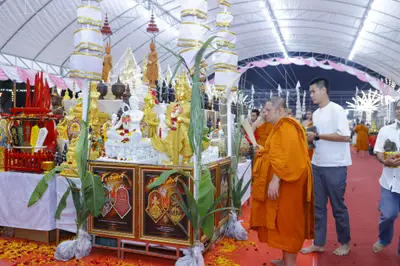 ประมวลภาพพิธีสวดนพเคราะห์และพุทธาภิเษกวัตถุมงคล วัดจุฬามณี ปี ๒๕๖๕