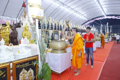 ประมวลภาพพิธีสวดนพเคราะห์และพุทธาภิเษกวัตถุมงคล วัดจุฬามณี ปี ๒๕๖๕