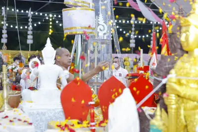 ประมวลภาพพิธีสวดนพเคราะห์และพุทธาภิเษกวัตถุมงคล วัดจุฬามณี ปี ๒๕๖๕