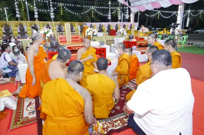 ประมวลภาพพิธีสวดนพเคราะห์และพุทธาภิเษกวัตถุมงคล วัดจุฬามณี ปี ๒๕๖๕