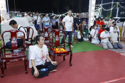ประมวลภาพพิธีสวดนพเคราะห์และพุทธาภิเษกวัตถุมงคล วัดจุฬามณี ปี ๒๕๖๕