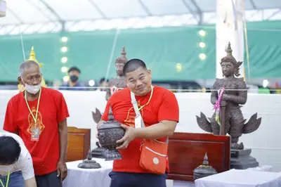 ประมวลภาพพิธีสวดนพเคราะห์และพุทธาภิเษกวัตถุมงคล วัดจุฬามณี ปี ๒๕๖๕