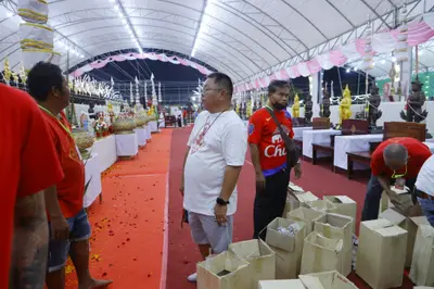 ประมวลภาพพิธีสวดนพเคราะห์และพุทธาภิเษกวัตถุมงคล วัดจุฬามณี ปี ๒๕๖๕