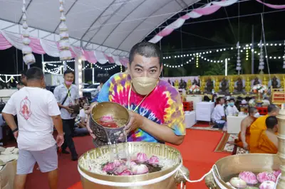 ประมวลภาพพิธีสวดนพเคราะห์และพุทธาภิเษกวัตถุมงคล วัดจุฬามณี ปี ๒๕๖๕