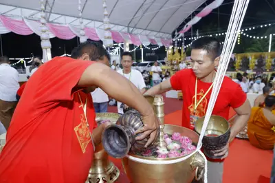 ประมวลภาพพิธีสวดนพเคราะห์และพุทธาภิเษกวัตถุมงคล วัดจุฬามณี ปี ๒๕๖๕