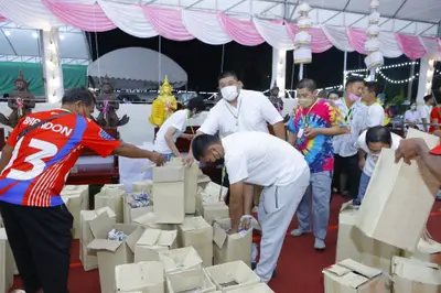 ประมวลภาพพิธีสวดนพเคราะห์และพุทธาภิเษกวัตถุมงคล วัดจุฬามณี ปี ๒๕๖๕