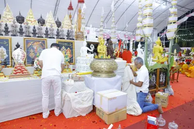 ประมวลภาพพิธีสวดนพเคราะห์และพุทธาภิเษกวัตถุมงคล วัดจุฬามณี ปี ๒๕๖๕