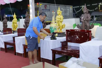 ประมวลภาพพิธีสวดนพเคราะห์และพุทธาภิเษกวัตถุมงคล วัดจุฬามณี ปี ๒๕๖๕