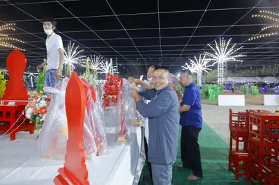 ประมวลภาพพิธีสวดนพเคราะห์และพุทธาภิเษกวัตถุมงคล วัดจุฬามณี ปี ๒๕๖๕