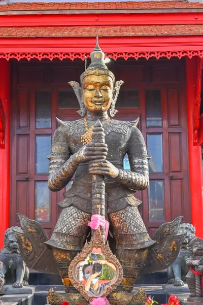 องค์ท้าวเวสสุวรรณโณ วัดจุฬามณี (ภาพที่ 119)