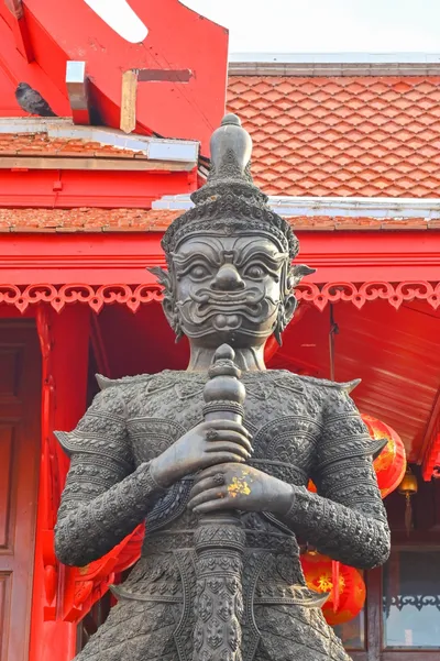 องค์ท้าวเวสสุวรรณโณ วัดจุฬามณี (ภาพที่ 124)