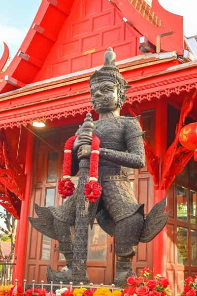 องค์ท้าวเวสสุวรรณโณ วัดจุฬามณี (ภาพที่ 129)