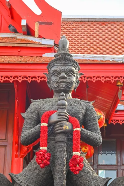 องค์ท้าวเวสสุวรรณโณ วัดจุฬามณี (ภาพที่ 130)