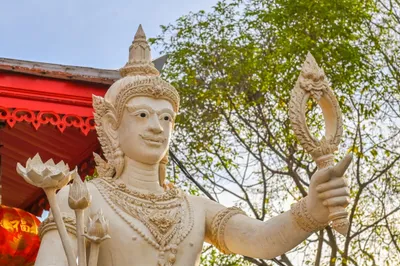 องค์ท้าวเวสสุวรรณโณ วัดจุฬามณี (ภาพที่ 135)