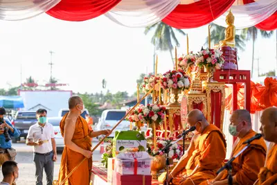 ประมวลภาพพิธีฉลองตราตั้ง–พัดยศ เจ้าคณะอำเภออัมพวา วัดจุฬามณี ปี ๒๕๖๖
