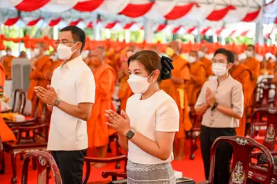 ประมวลภาพพิธีฉลองตราตั้ง–พัดยศ เจ้าคณะอำเภออัมพวา วัดจุฬามณี ปี ๒๕๖๖