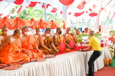 ประมวลภาพพิธีฉลองตราตั้ง–พัดยศ เจ้าคณะอำเภออัมพวา วัดจุฬามณี ปี ๒๕๖๖