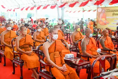 ประมวลภาพพิธีฉลองตราตั้ง–พัดยศ เจ้าคณะอำเภออัมพวา วัดจุฬามณี ปี ๒๕๖๖