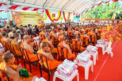 ประมวลภาพพิธีฉลองตราตั้ง–พัดยศ เจ้าคณะอำเภออัมพวา วัดจุฬามณี ปี ๒๕๖๖