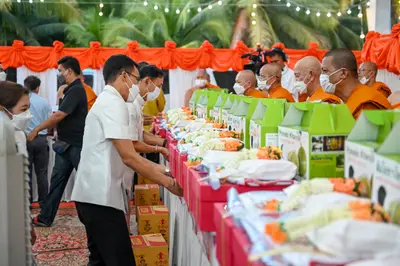 ประมวลภาพพิธีฉลองตราตั้ง–พัดยศ เจ้าคณะอำเภออัมพวา วัดจุฬามณี ปี ๒๕๖๖